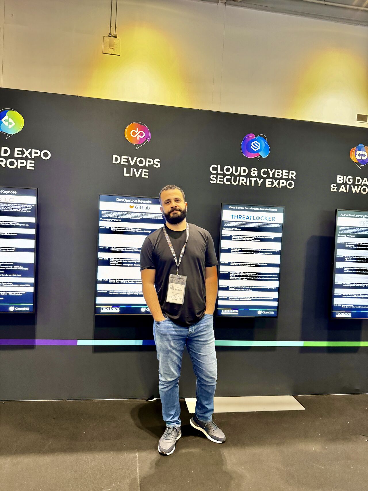 Murad Orujov at the London ExCeL Cybersecurity and Cloud Security Expo